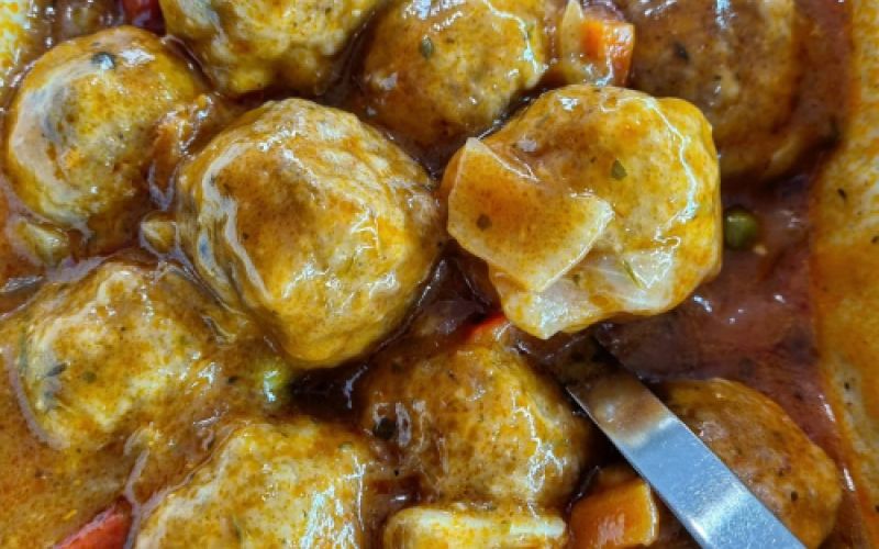 Albóndigas a la jardinera